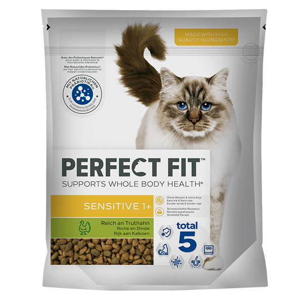 Sensitive 1+ Brokjes Rijk aan Kalkoen 750 g